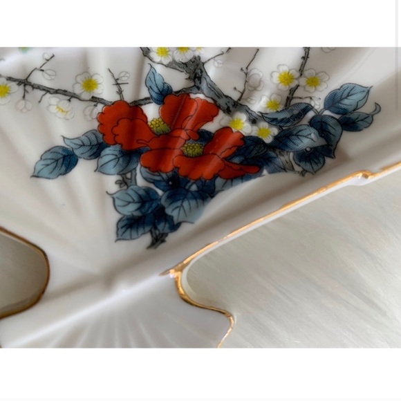 vintage Jay : fine china fan shaped plate - Picture 4 of 10